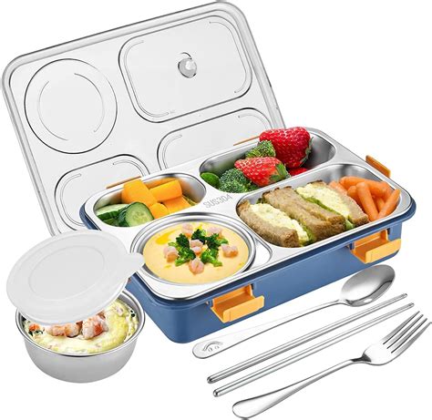 stainless steel children's lunch box|Amazon.com: Stainless Steel Lunch Box For Kids.